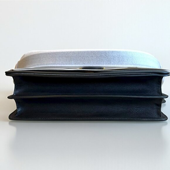 Large Coach 35 Tabby Chain Black Leather With Gold Hardware - Picture 11 of 16